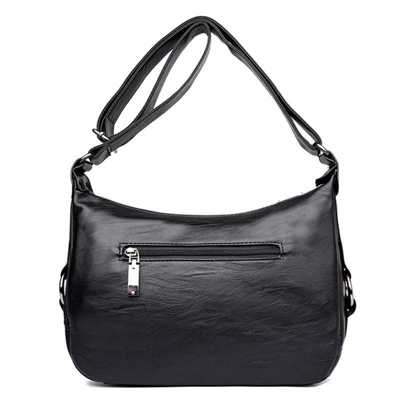 Kvinnor Mjukt Läder Fritid Crossbody-väskor Messenger-väskor