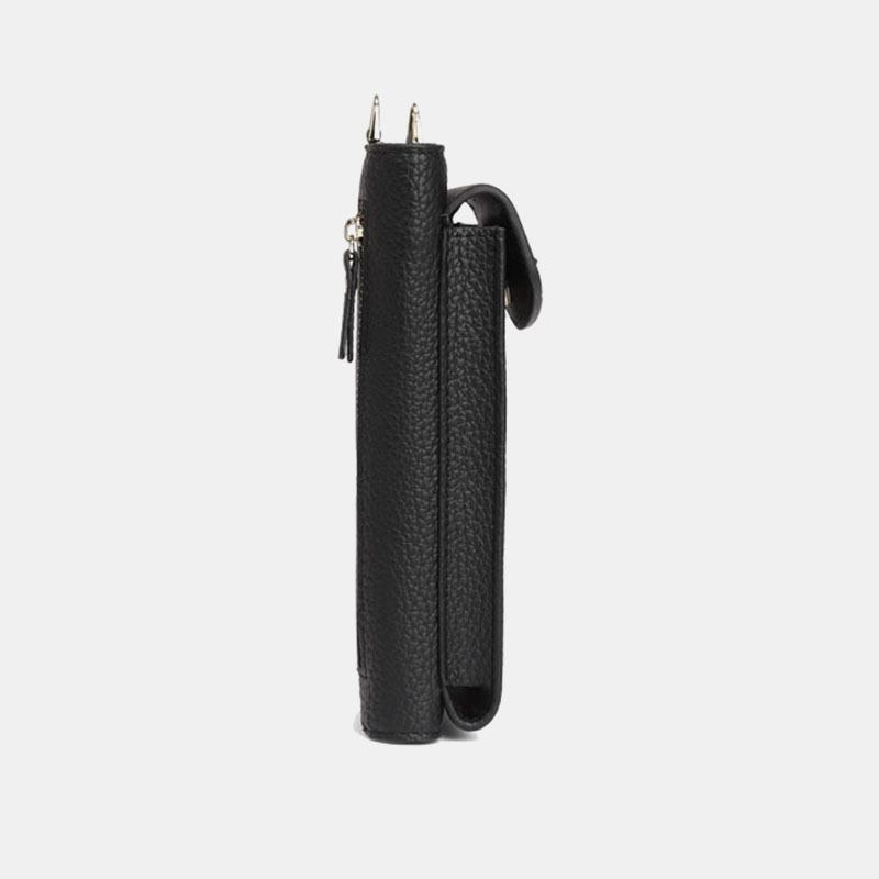 Kvinnor Pekskärm 6.3 Tums Telefonhållare 10 Kortplats Nit Crossbody Väska Plånbok