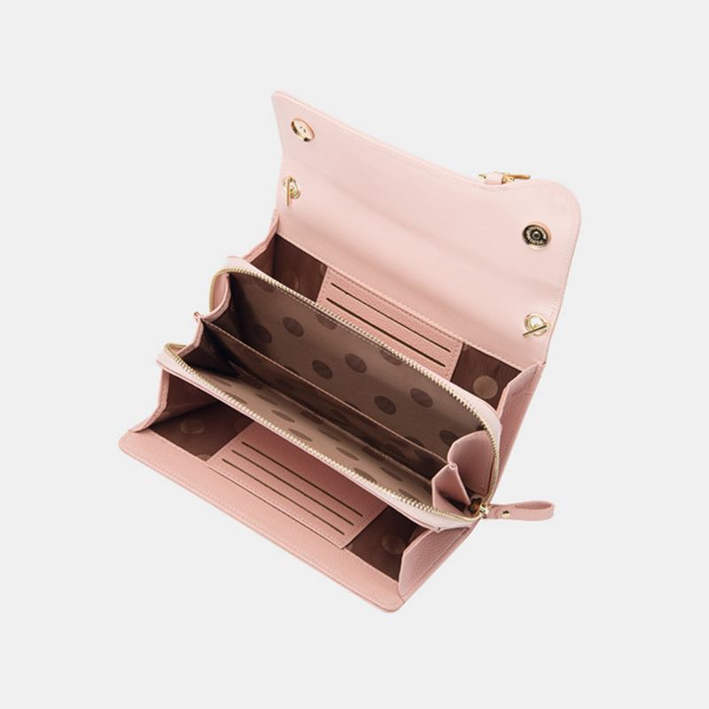 Kvinnor Pu Cha 6.3 Tums Telefon Med Massiv Bokstav Crossbody-väska