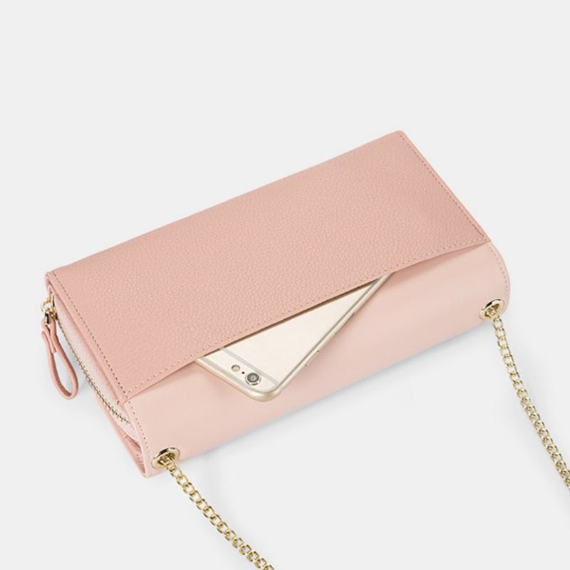 Kvinnor Pu Cha 6.3 Tums Telefon Med Massiv Bokstav Crossbody-väska