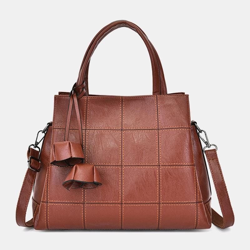 Kvinnor Solid Business Handväska Crossbody Bag Axelväska