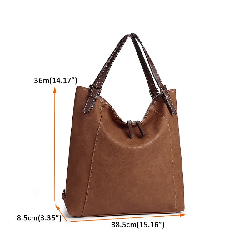 Kvinnor Tote Handväska Vintage Multifunktion Ryggsäck Shoulder Crossbody Bag