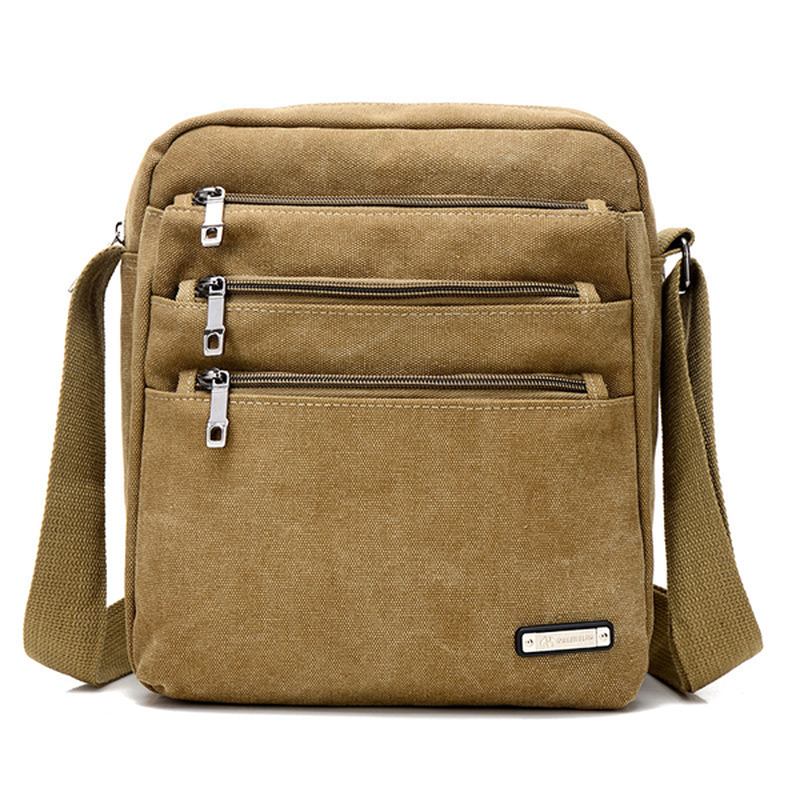 Män Canvas Outdoor Fritid Crossbody-väskor