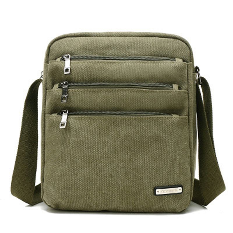 Män Canvas Outdoor Fritid Crossbody-väskor