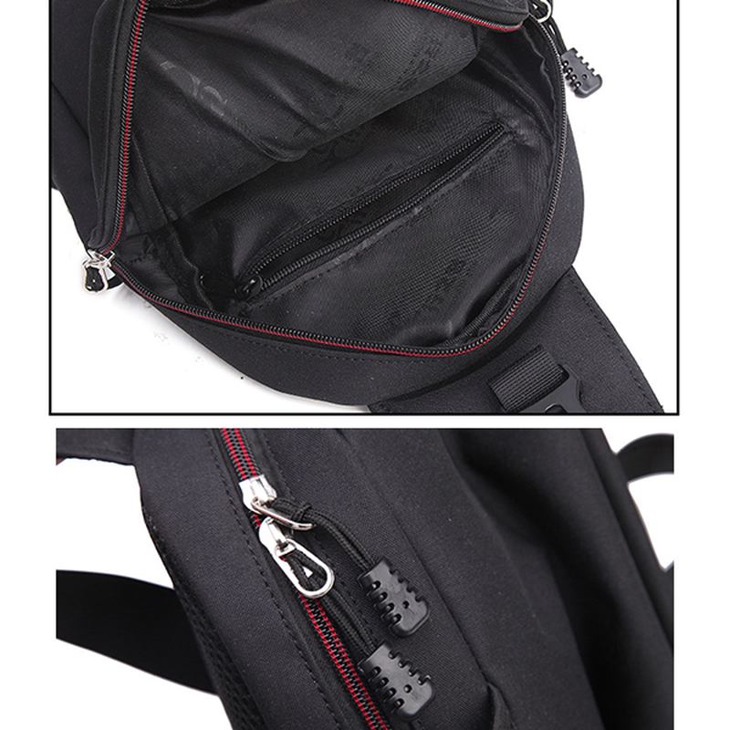 Män Canvas Outdoor Sport Multifunktionell Crossbody-väska