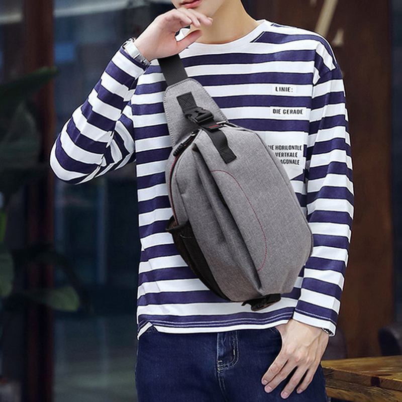 Män Canvas Outdoor Sport Multifunktionell Crossbody-väska