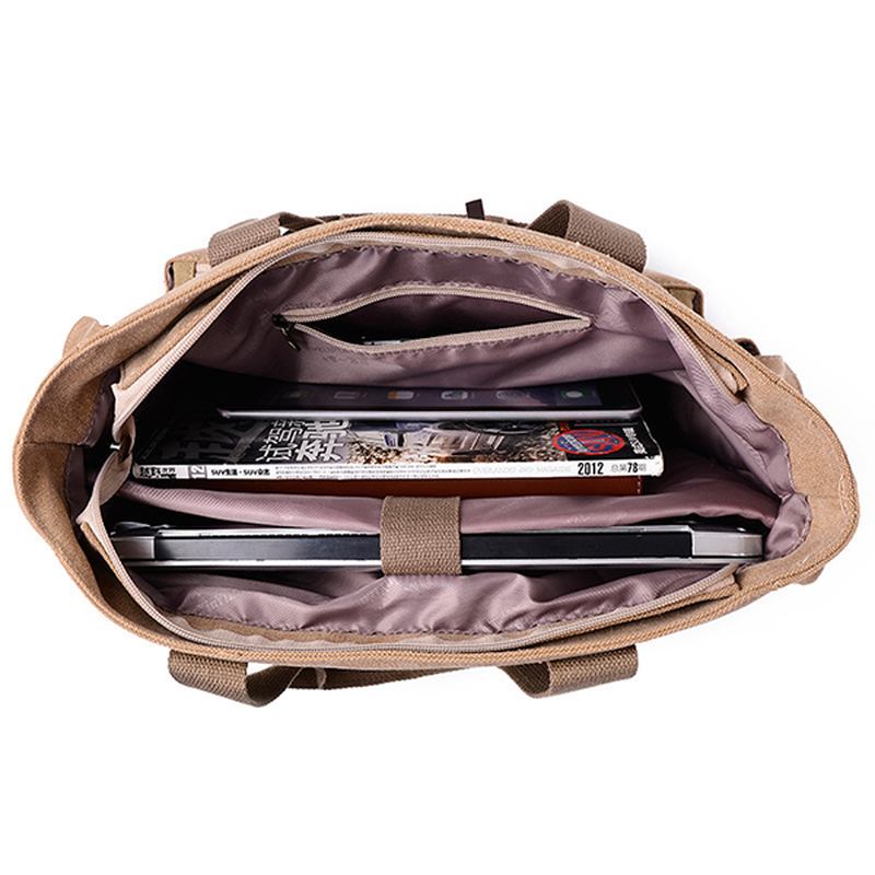 Män Canvas Utomhus Casual Reser Väska Med Stor Kapacitet