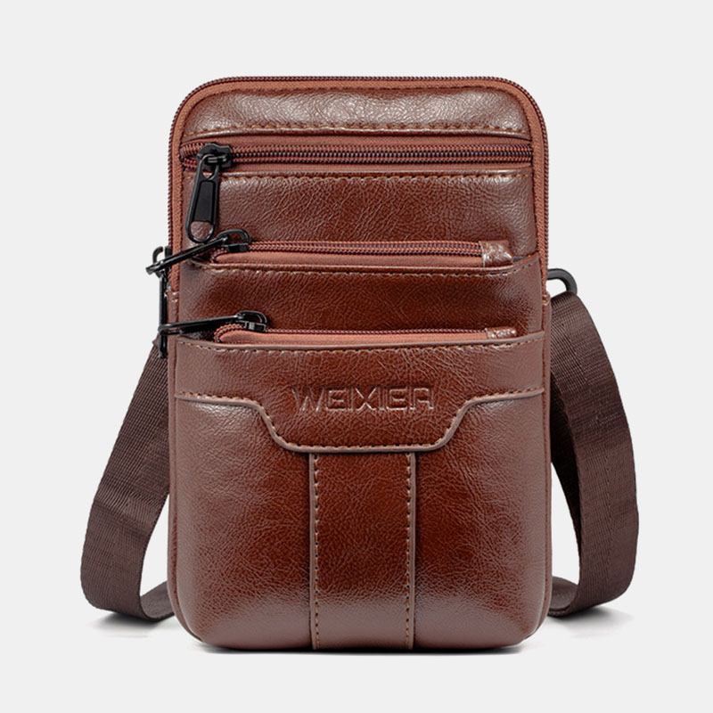 Män Casual Crossbody-väska Telefonväska Multi-pocket Bag Outdoor Daily Bag