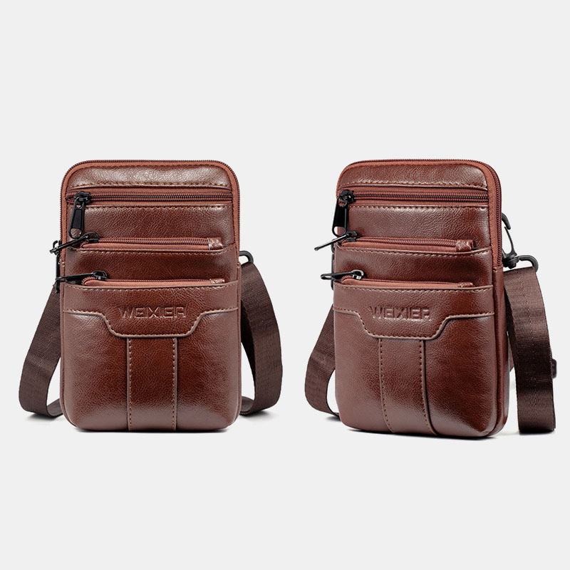 Män Casual Crossbody-väska Telefonväska Multi-pocket Bag Outdoor Daily Bag