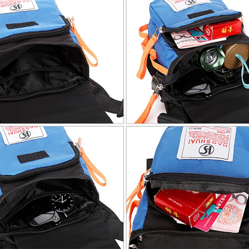 Män Kvinnor Nylon Drop Ben Bag Motorcykel Ridning Sportbälte Midja Fanny Pack Crossbody Axelväska