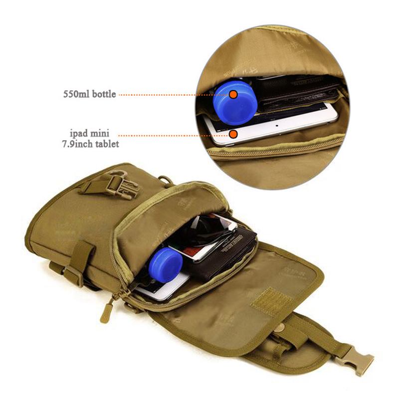 Män Kvinnor Outdoor Tactical Axelväska Dubbel Användning Sport Vandring Multifunktionsryggsäck