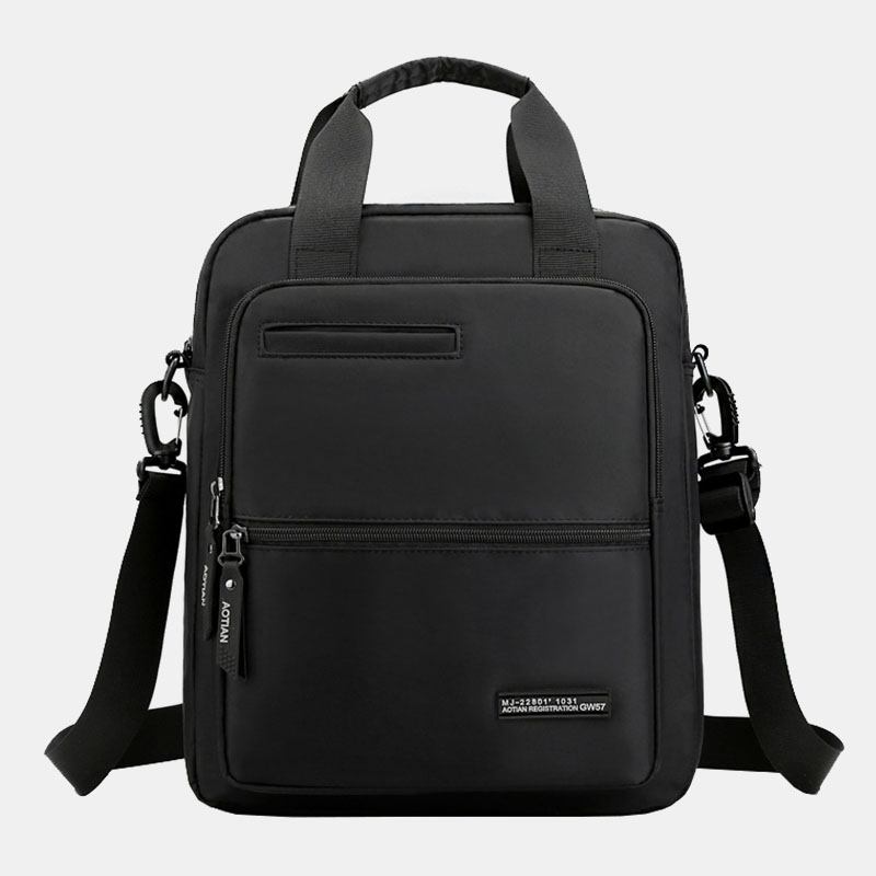 Män Oxford-tyg Med Stor Kapacitet Vattentät Multi-bärbar 13-tums Bärbar Datorväska Portfölj Axelväska Crossbody-väska