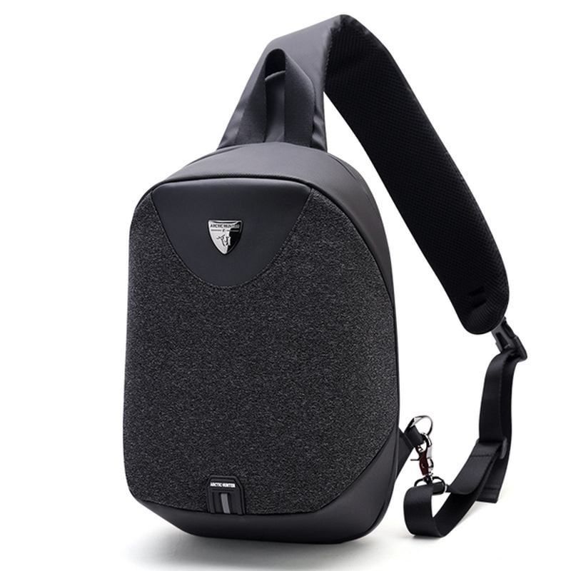 Män Polyester Antistöld Crossbody-väska Business Chest Bag