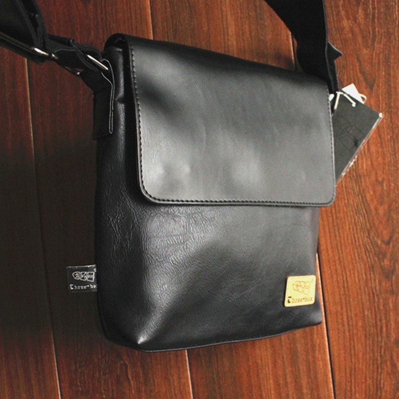 Män Pu Leahter Rygg Stöldskyddsficka Crossbody-väskor Casual 6.5 Tums Telefonväska Messenger Bag Axelväska Resväska