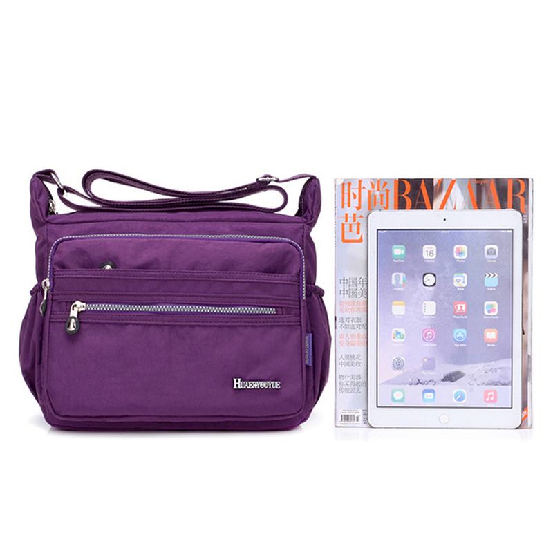 Nylon Vattentät Lättvikt Crossbody Bag Axelväska