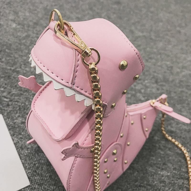 Söt Crossbody-väska I Form Av Dinosauriekedja För Kvinnor