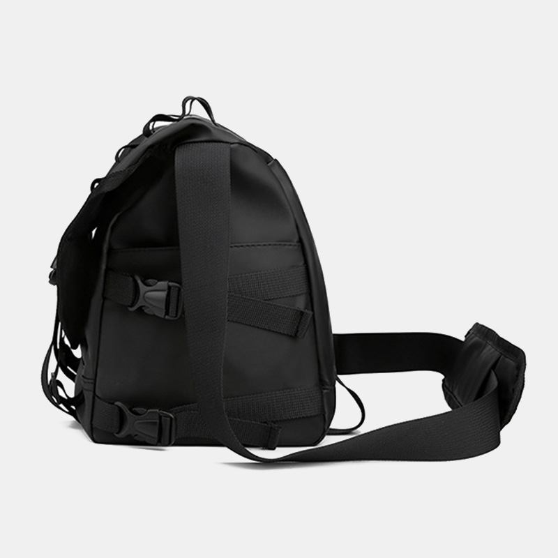Unisex Justerbar Axelrem I Nylon Med Flera Fickor Crossbody-väskor Casual Back Anti-theft Pocket Messenger Bag Axelväska