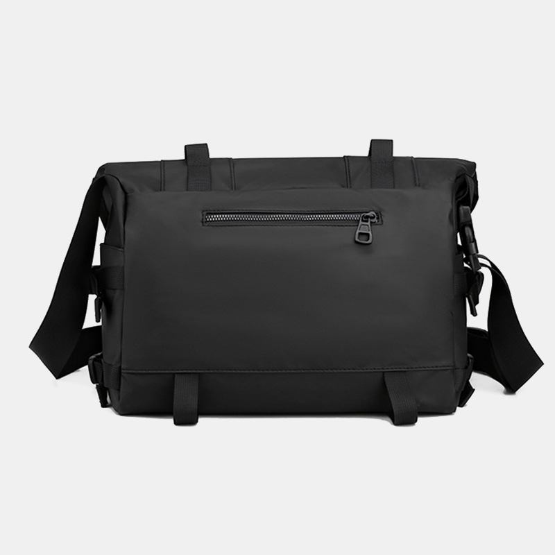 Unisex Justerbar Axelrem I Nylon Med Flera Fickor Crossbody-väskor Casual Back Anti-theft Pocket Messenger Bag Axelväska