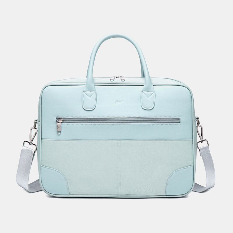 Vattentät Crossbody-väska Med Flera Fack För Kvinnor Lättviktsventilerande 13.3/14/15.6 Tums Axelväska För Bärbar Dator