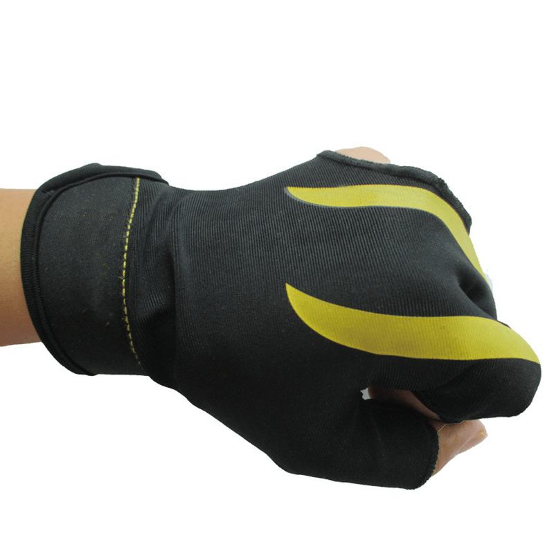 1st Biljardhandskar Med Tre Fingrar Lycra Anti-sladd Snooker Biljardkö Handske Pool Vänster Hand Hög Elasticitet För Unisex