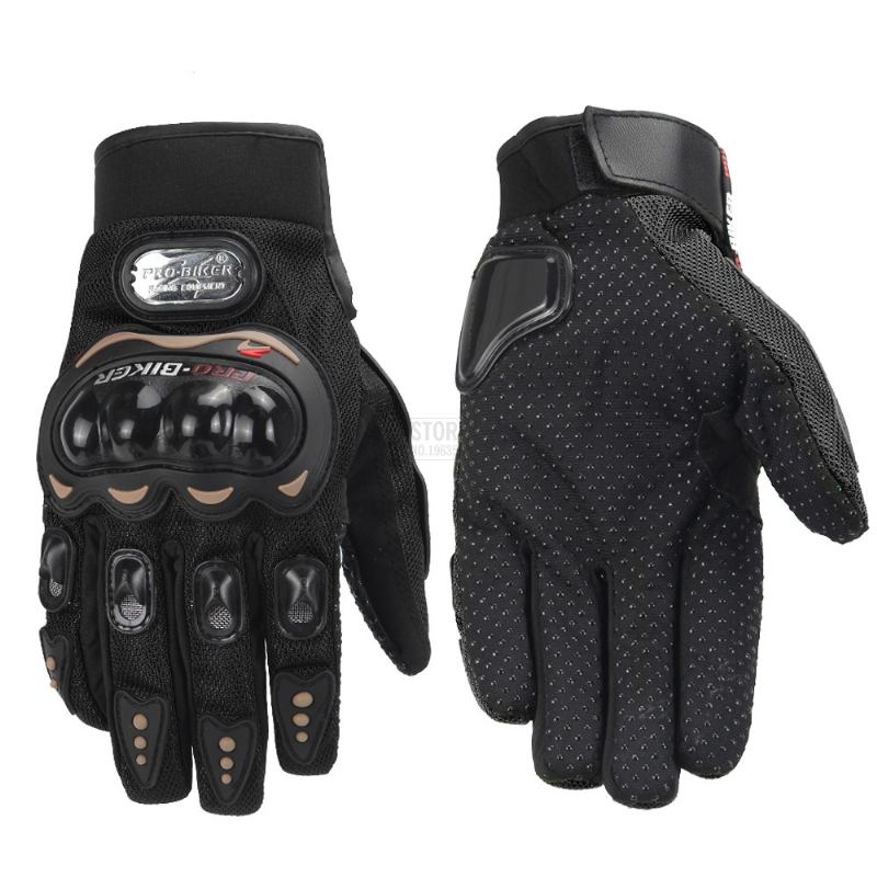 Full Finger Racing Hard Shell Touch Screen Handskar Utomhuscykelhandskar