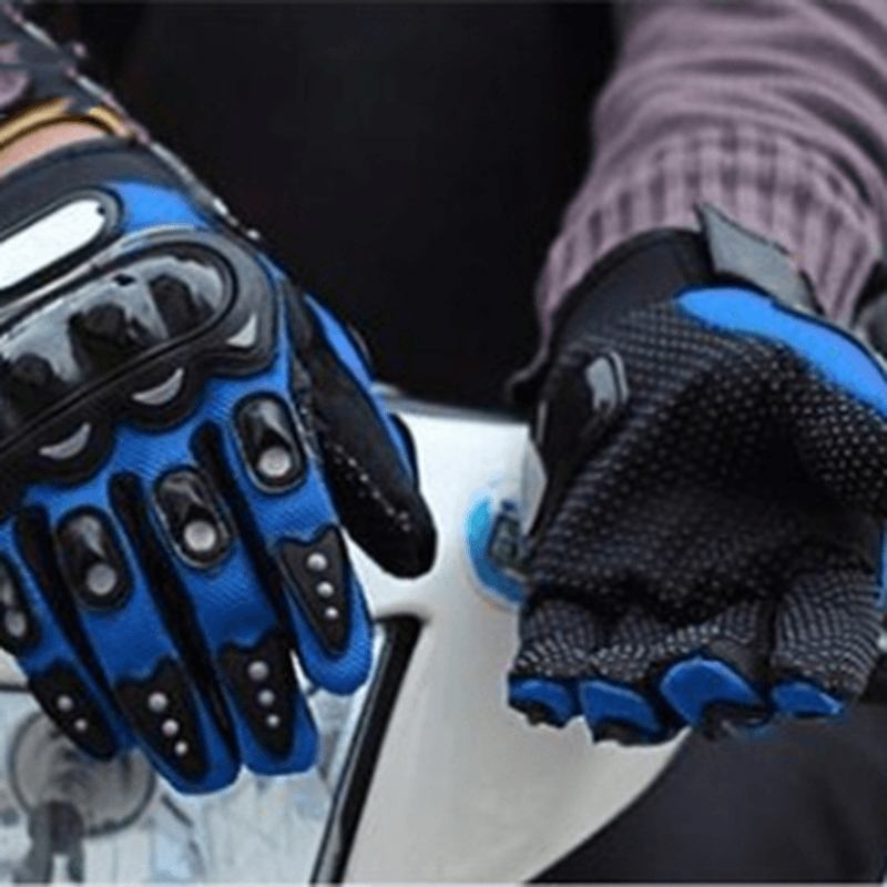 Handskar Knight Herr Full Finger Skyddsskal Anti-fall Touch Screen Andas