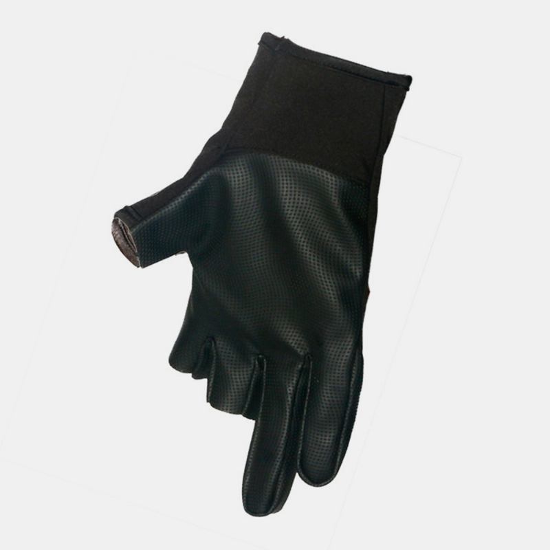 Unisex Half-finger Vattentät Utomhus Sport Reding Fiske Halkfria Läderhandskar
