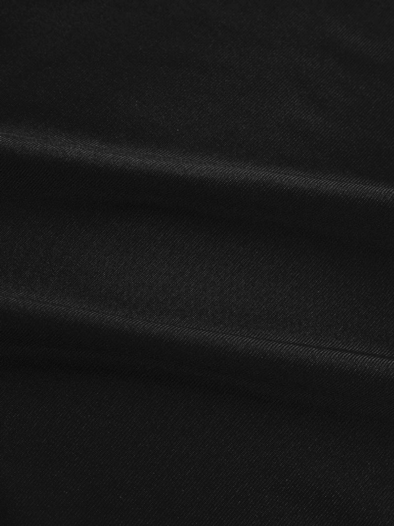 Enfärgad Wrap Design V-halsad Ärmlös Linne