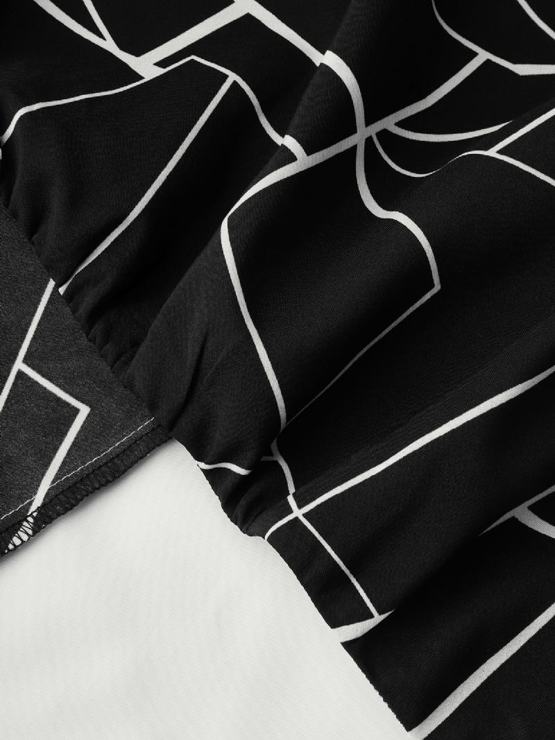 Patchwork Ärmlös V-ringad Oregelbunden Hem Cami