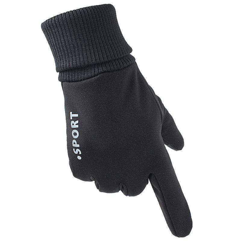 Unisex Vattentät Anti-slip Handledsförlängningshandske Sport Touch Screen Varma Foderhandskar