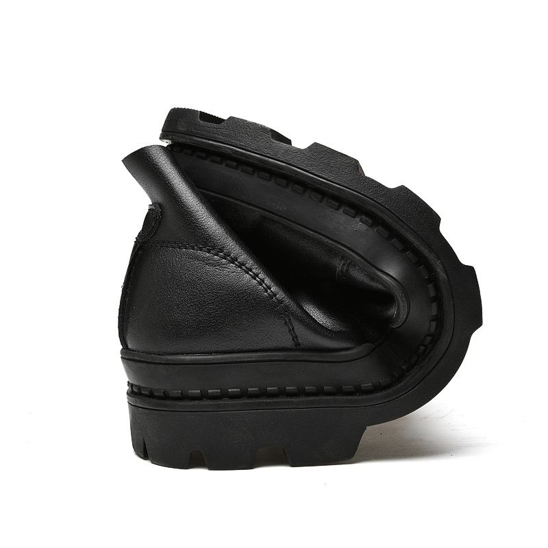 Herrkort Snörning Patchwork Halkfri Soffsula Casual Stövletter Martin Boots