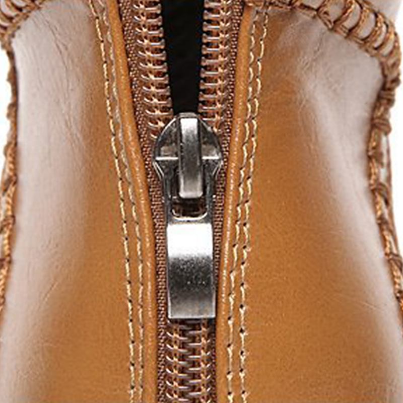 Kvinnor Casual Dragkedja Ankelboots