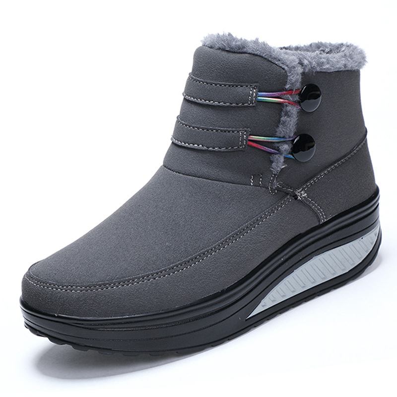 Kvinnor Winter Slip On Keep Warm Boots