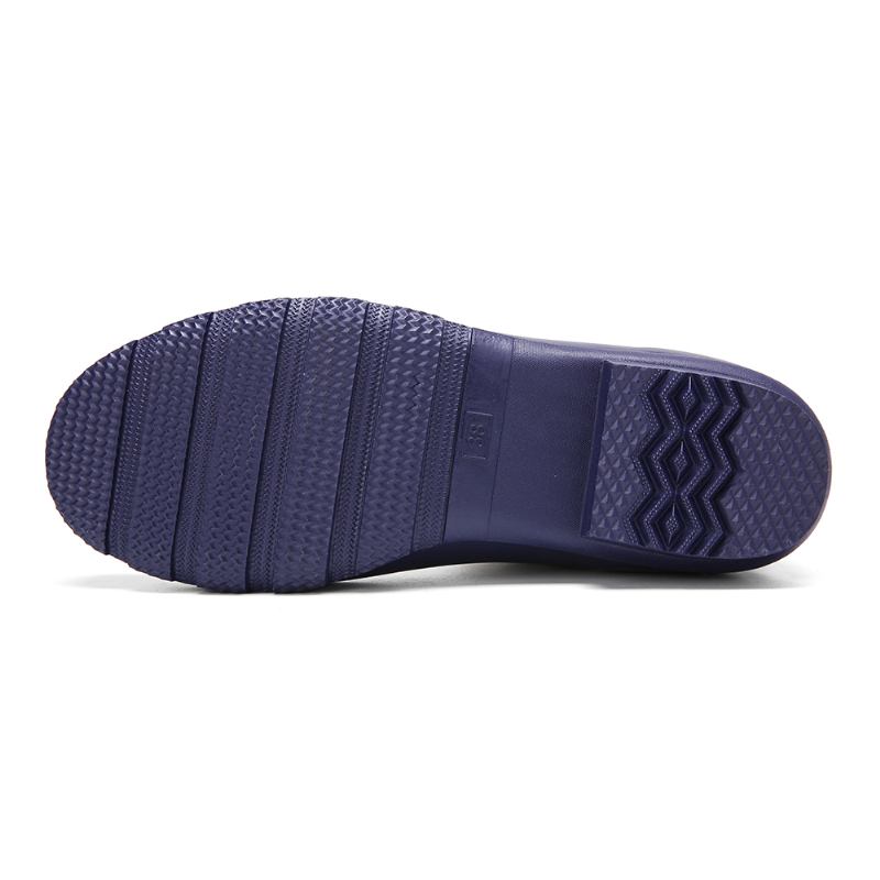 Naturgummi Anti-slip Vattentät Chelsea Ankel Booties Regnstövlar