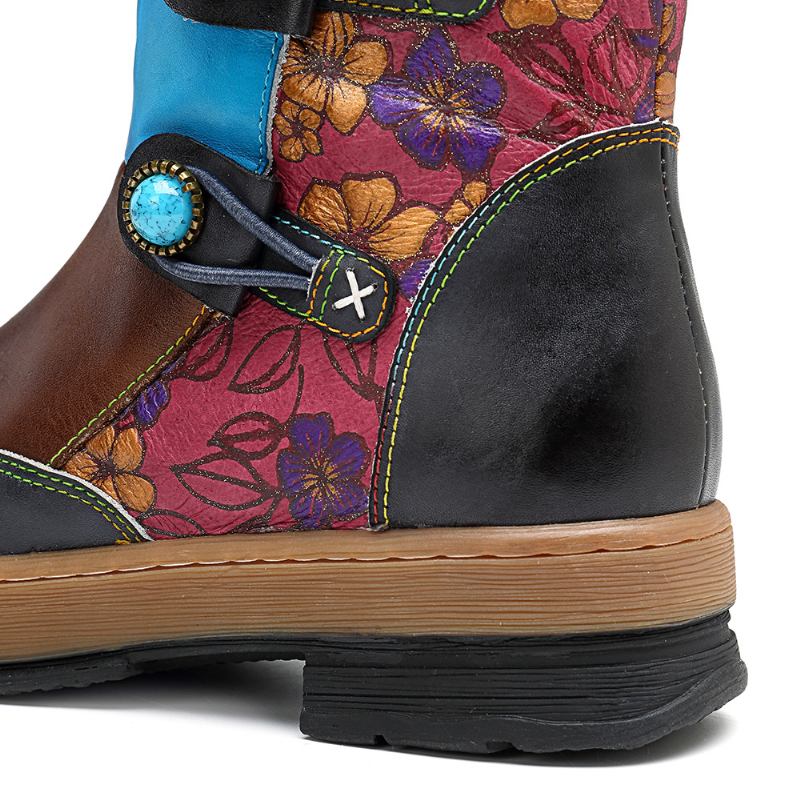 Snow Ankel Short Stövlar Casual Shoes I Äkta Läder