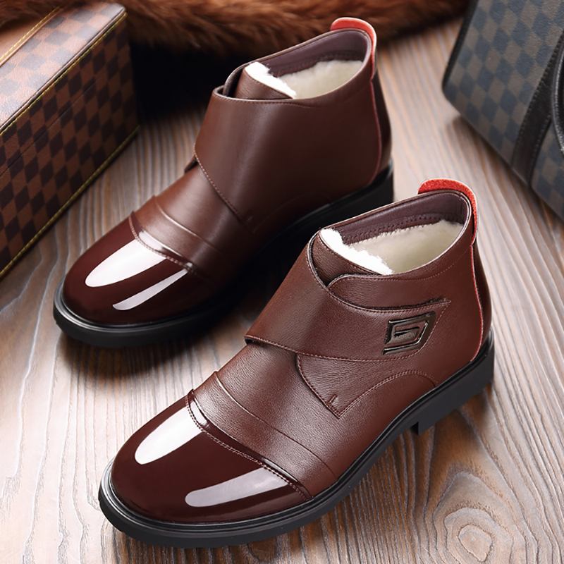 Varmt Plyschfoder Casual Mjuk Sula Business Ankel Boots