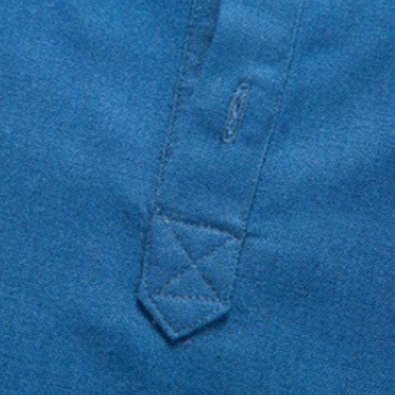 Herr Linne Enfärgade Casual T-shirts
