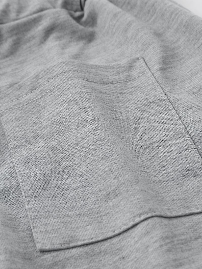 Män Oregelbundna Med Tryck Sets Kortärmad Dragsko Shorts Casual Två Delar