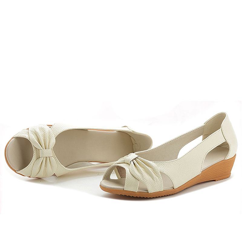 Butterfly Knot Hollow Out Causal Flats För Kvinnor