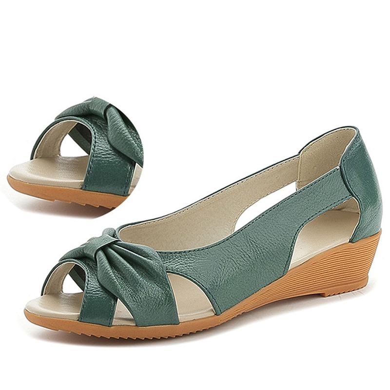 Butterfly Knot Hollow Out Causal Flats För Kvinnor