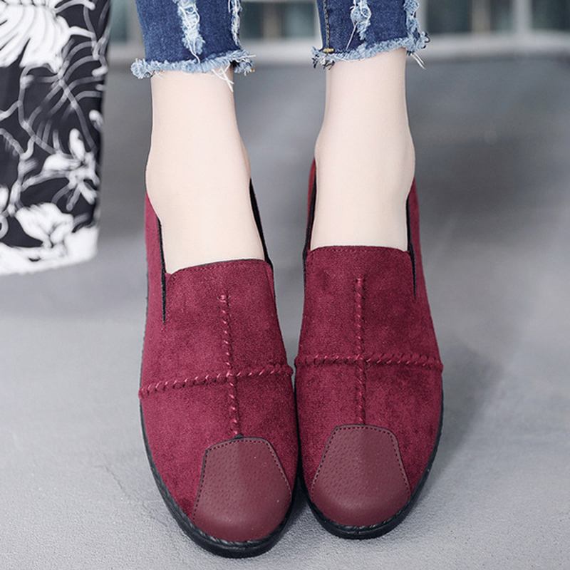 Dam Casual Loafers I Mocka Med Mjuk Sula