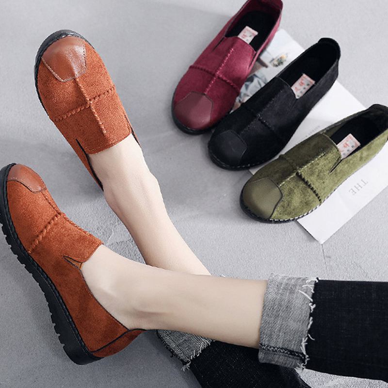 Dam Casual Loafers I Mocka Med Mjuk Sula