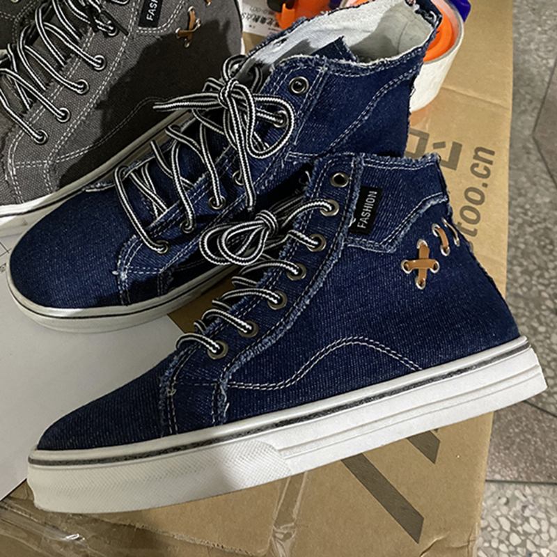 Dam Denim Bärbara Casual Sport High Top Flats