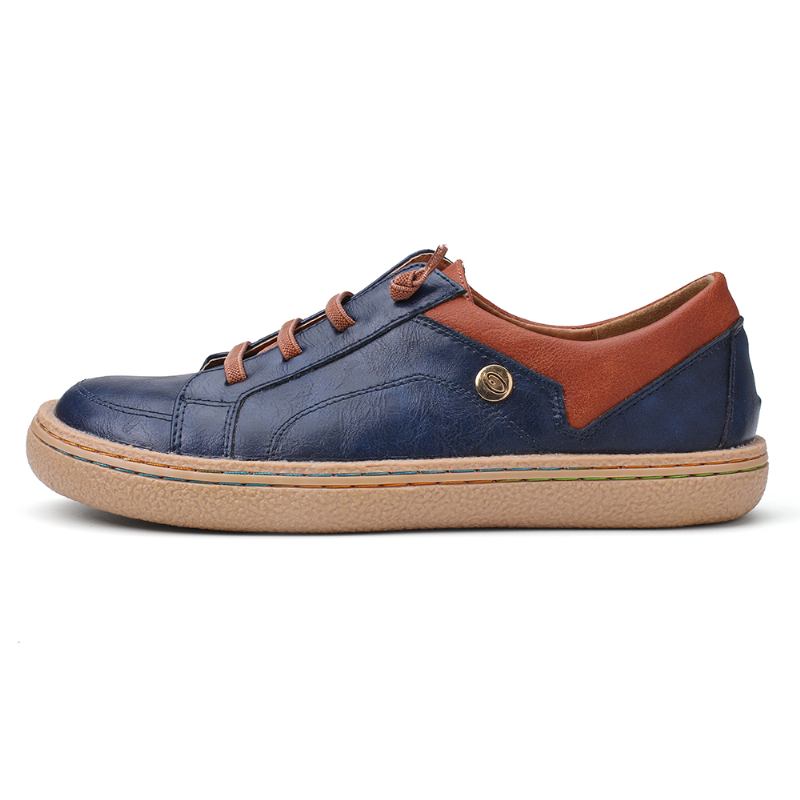 Elastiskt Band För Kvinnor Colorblock Casual Flats