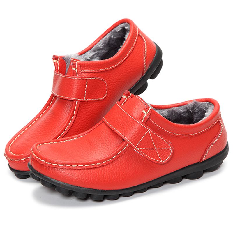 Konstgjord Pälsfoder Vinter Snow Hook & Loop Flat Shoes