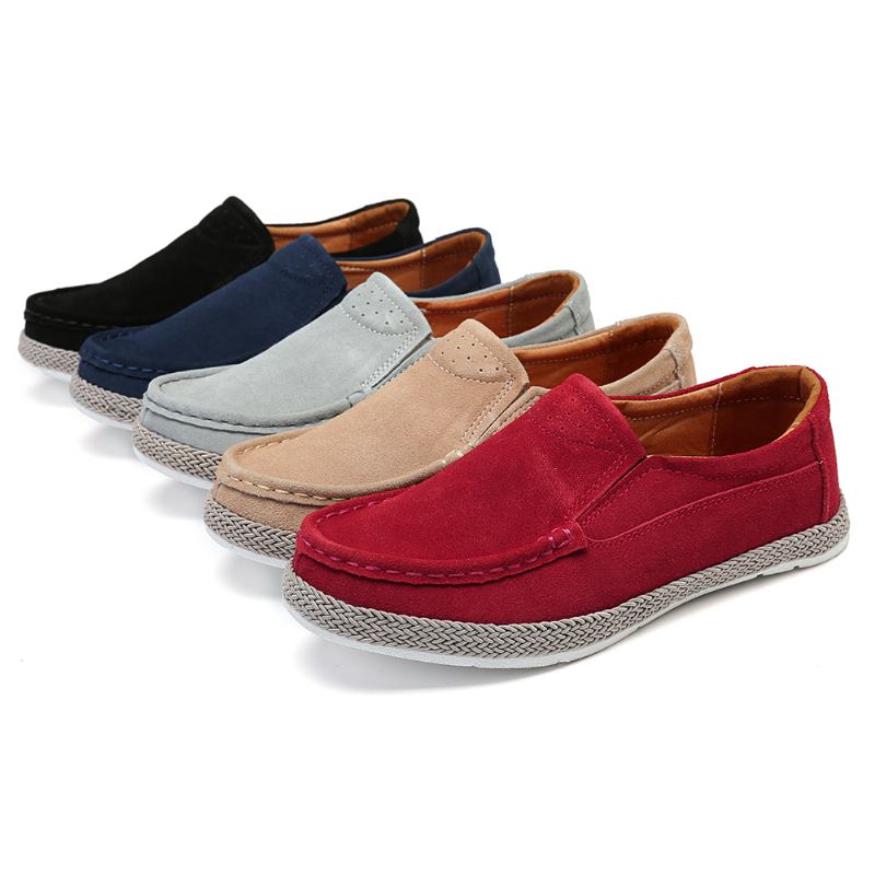 Kvinnor Bärbar Enfärgad Casual Slip On Flats