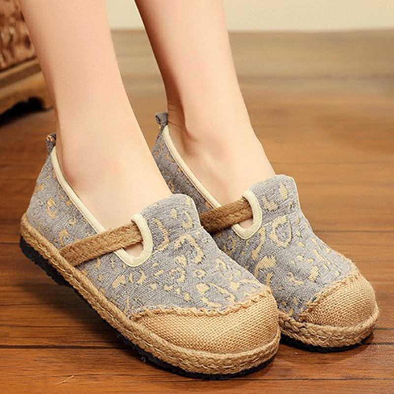 Kvinnor Handgjorda Espadrille Bärbara Casual Loafers