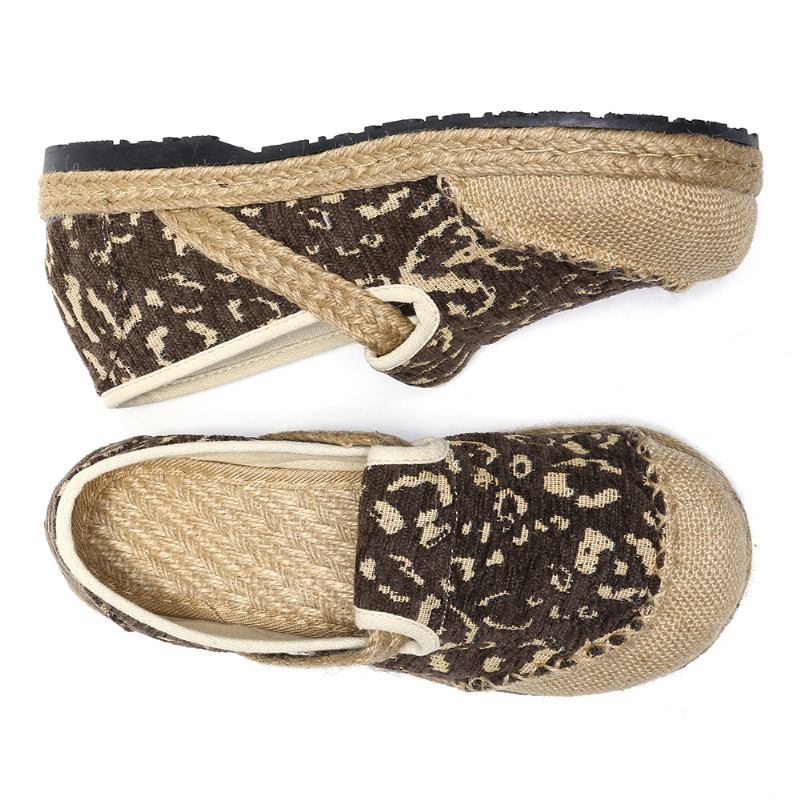 Kvinnor Handgjorda Espadrille Bärbara Casual Loafers