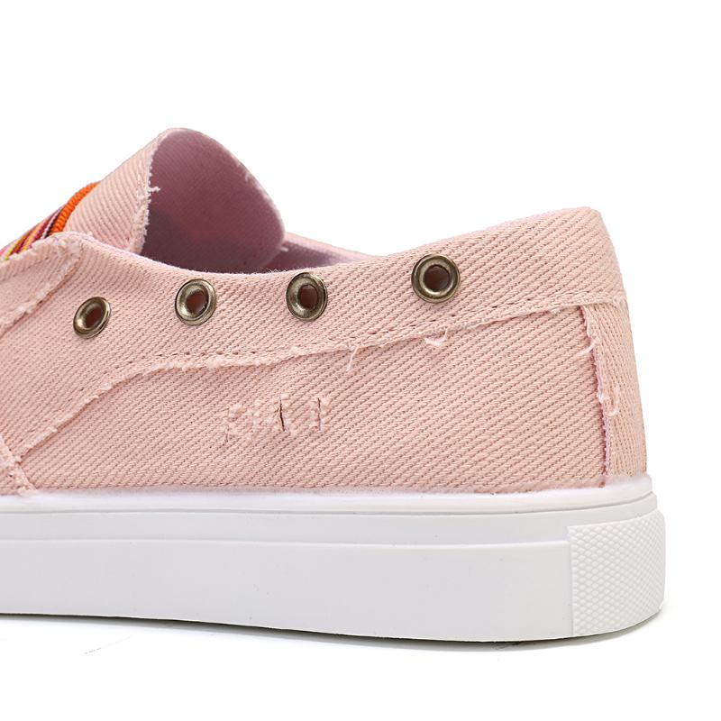 Kvinnor I Stor Storlek Kvinnor Tar På Sig Platta Casual Loafers