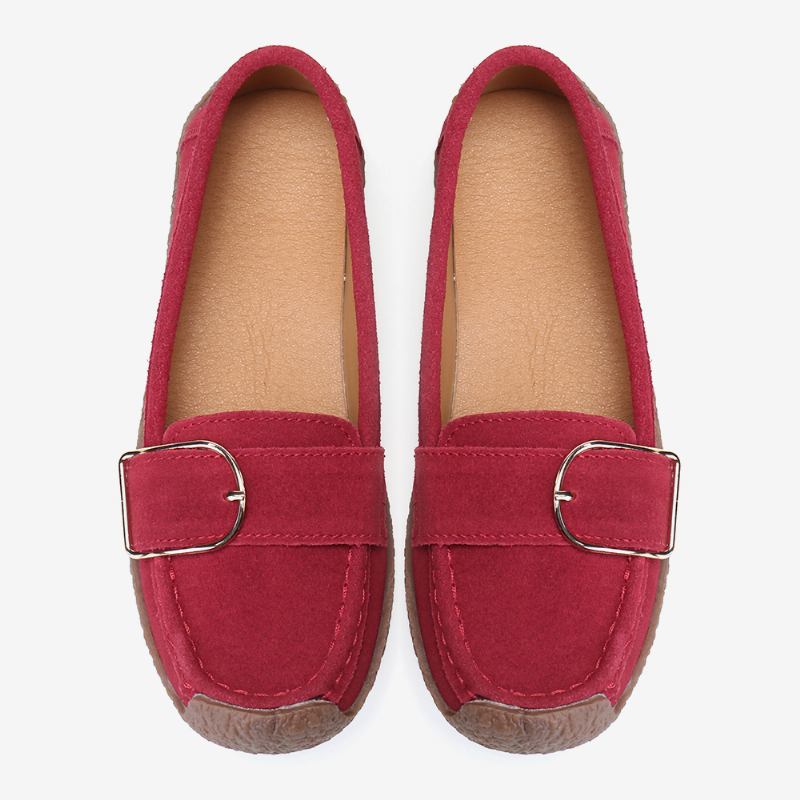 Kvinnor Mjuk Sula Spänne Andas Casual Slip On Flats